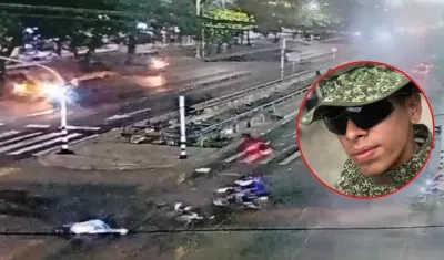 Víctima del accidente de tránsito.