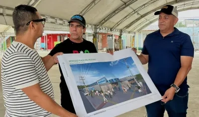 El alcalde Alejandro Char presentó el render de la nueva Plaza del Pescado.