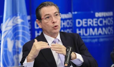 Representante del Mecanismo Internacional de Expertos Independientes de las Naciones Unidas para promover la justicia y la igualdad racial, Víctor Rodríguez Rescia. 