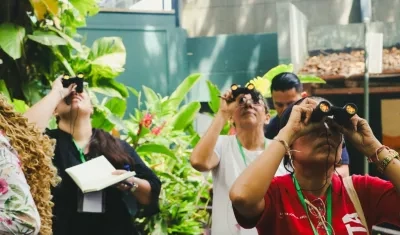 Imagen de los visitantes del Zoológico.