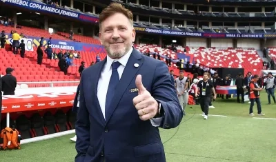El presidente de la Conmebol, Alejandro Domínguez.