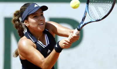 La colombiana María Camila Osorio durante su partido contra la kazaja Yulia Putintseva.