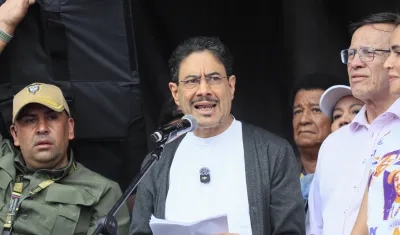 Candidato presidencial de izquierdas Iván Cepeda.