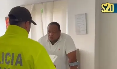 Jesús Elver González, alias 'Chucho', capturado por la policía. 