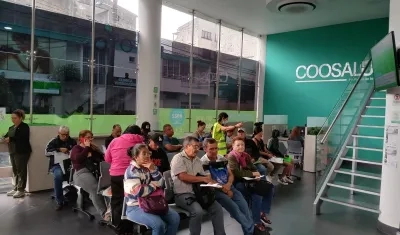 Sede de atención de Coosalud EPS. 