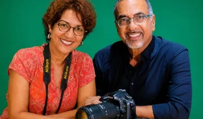 Vivian Saad y Luis Rincón, prestigiosos fotógrafos barranquilleros.