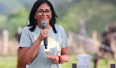 Delcy Rodríguez, presidenta encargada de Venezuela. 