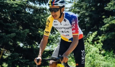 El colombiano Egan Bernal, ciclista del Netcompany Ineos.