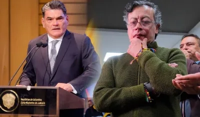 Procurador Gregorio Eljach y el Presidente Gustavo Petro.