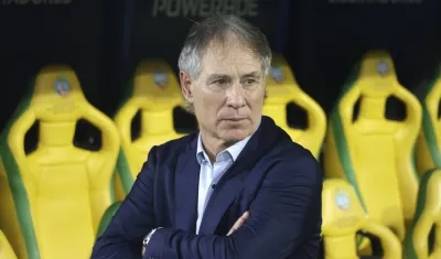 El argentino Ariel Holan, entrenador de Cerro Porteño, en el partido contra Junior.