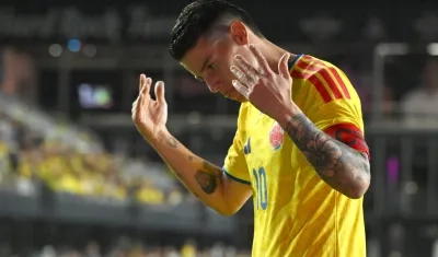 James Rodríguez, capitán de la Selección Colombia.
