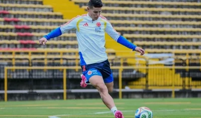 James Rodríguez, capitán de la Seleccion Colombia. 