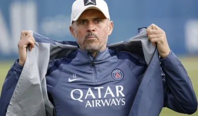 El español Luis Enrique, entrenador del París Saint Germain.