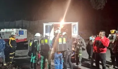 Organismos de socorro acudieron al lugar.