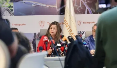 María Fernanda Rojas, ministra de Transporte. 