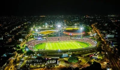 Estadio Jaime Morón de Cartagena, escenario del partido Junior vs. Cerro Porteño.