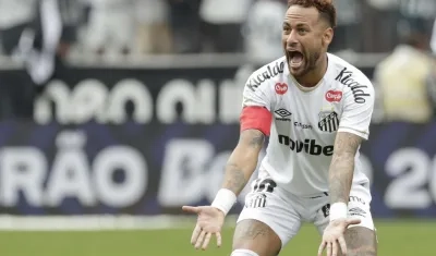 Neymar, delantero del Santos y de la selección brasileña. 