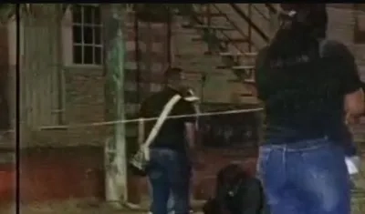 Aspecto de la zona en que ocurrió el crimen.
