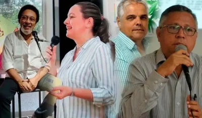  Harold Ballesteros, Yajaira Pinilla, Javier Marrugo y Roberto Núñez Pérez. 
