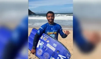 Thomas Rovira, bodyboarder atlanticense accidentado en Brasil. 