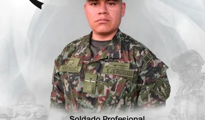 Soldado profesional Donar Herlinton Perenguez Revelo.