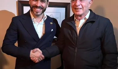 Abelardo De La Espriella y Álvaro Uribe.