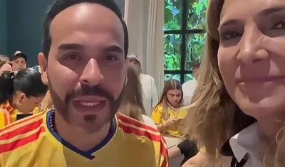 Abelardo De La Espriella y María Elvira Salazar.