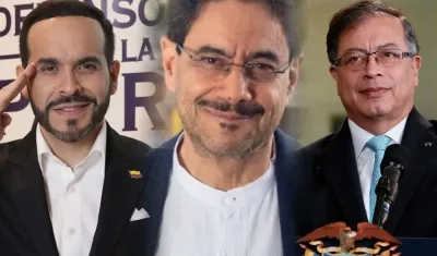 Abelardo De La Espriella, Iván Cepeda y el Presidente Gustavo Petro.