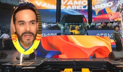Abelardo De La Espriella lució la camiseta de la Selección Colombia en su pronunciamiento.