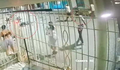 Accidente en el sector La Calle Mojada, en el barrio Carrizal de Barranquilla. 