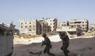 Destrucción en Gaza por ataques de Israel.