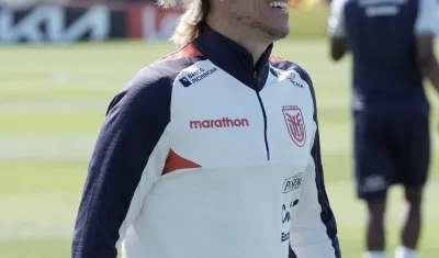El seleccionador de Ecuador, Sebastián Beccacece.