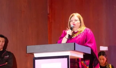 La directora del ICBF, Astrid Cáceres.