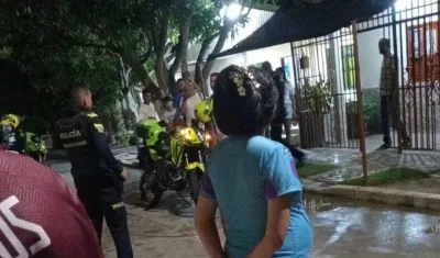 Casa que sufrió el atentado.