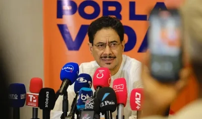 El candidato presidencial Iván Cepeda.
