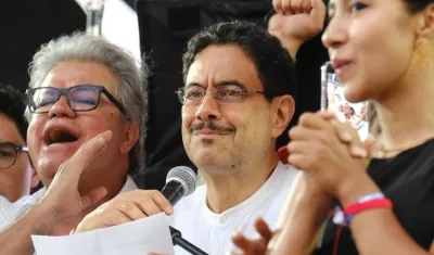 El candidato presidencial Iván Cepeda.