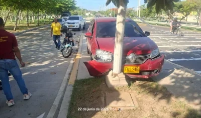 Lugar del accidente.