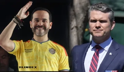 El Presidente electo Abelardo De La Espriella y el secretario de Guerra de Estados Unidos, Pete Hegseth.