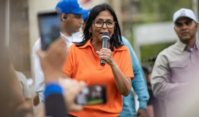 La presidenta encargada venezolana, Delcy Rodríguez. 