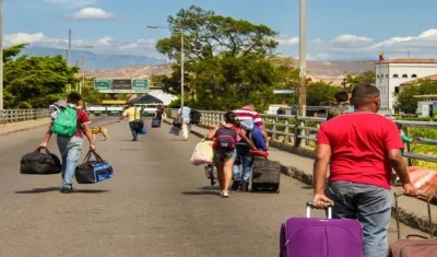 Desplazamiento en el país.