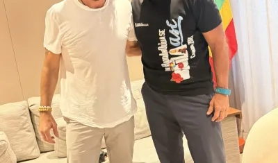 El CEO de Air Europa, Javier Hidalgo, y el alcalde Alejandro Char.