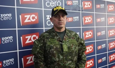 Coronel Stick Reyes Monsalve, comandante del Gaula Militar de Colombia. 