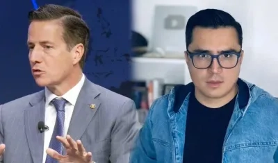El senador estadounidense Bernie Moreno y Beto Coral.