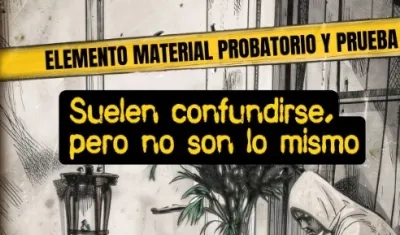 La Fiscalía explica la diferencia de los dos términos en el proceso penal. 