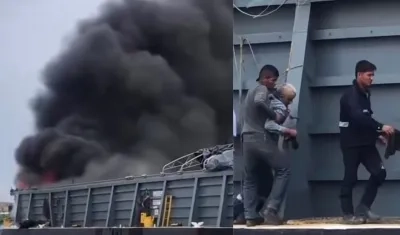 Emergencia en embarcación en Pasacaballos, en Cartagena. 