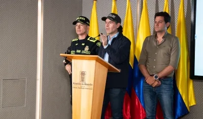 El Alcalde de Medellín, Federico Gutiérrez.