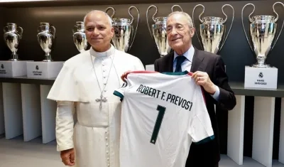 Florentino Pérez y el Papa León XIV