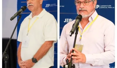 Generales retirados Hernán Giraldo Restrepo y Adolfo León Hernández Martínez, 