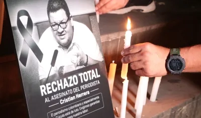 El periodista colombiano Cristian Herrera.
