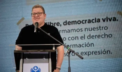 El periodista Cristian Herrera.